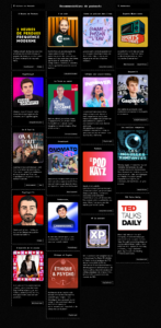 WebApp – Recommandations de podcasts